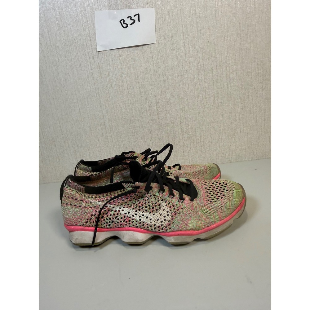 Nike Flyknit Zoom Agility Womens 6.5 Multicolor‎ Athletic Running Shoes Sneakers
